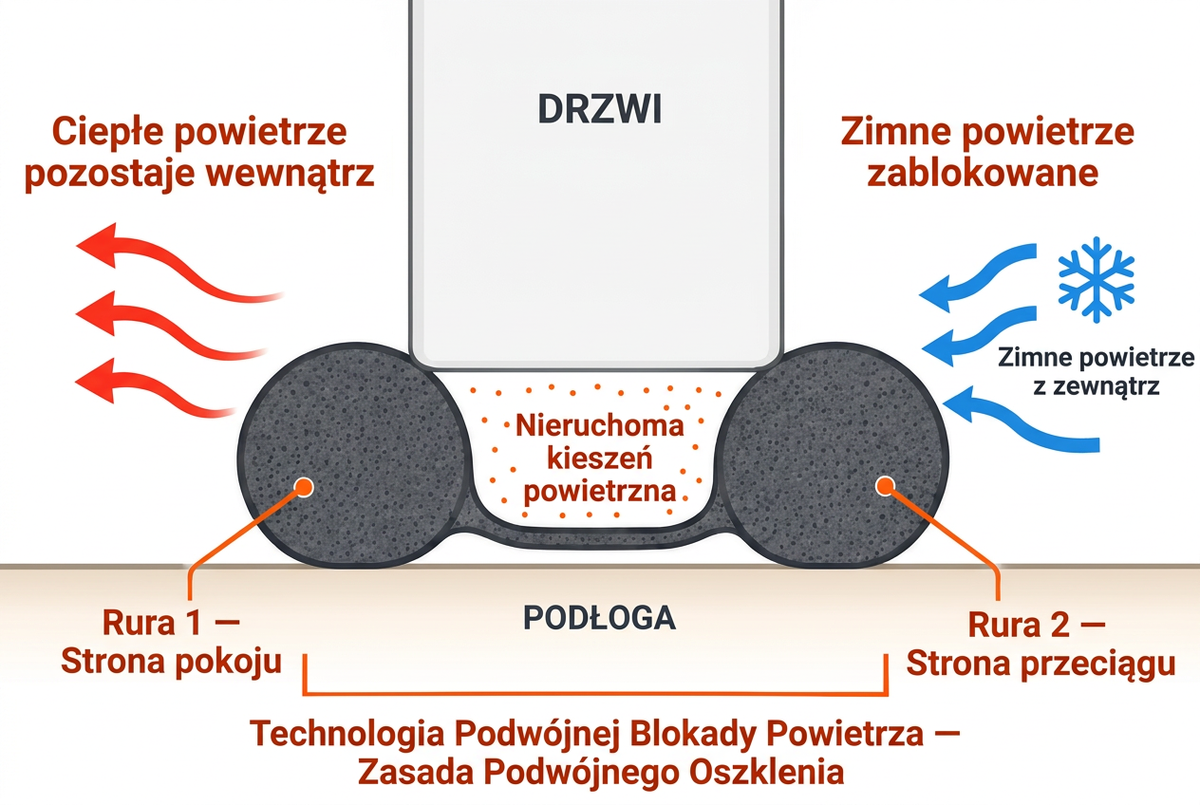 Zdjęcie termowizyjne przed i po